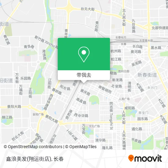 鑫浪美发(翔运街店)地图