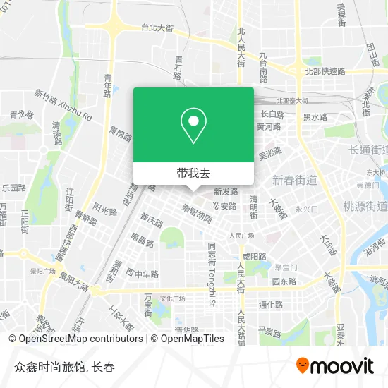 众鑫时尚旅馆地图