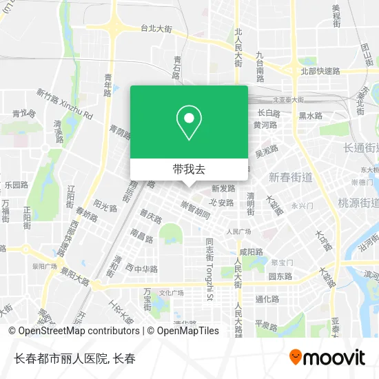 长春都市丽人医院地图
