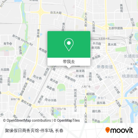 聚缘假日商务宾馆-停车场地图