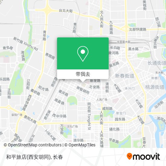 和平旅店(西安胡同)地图