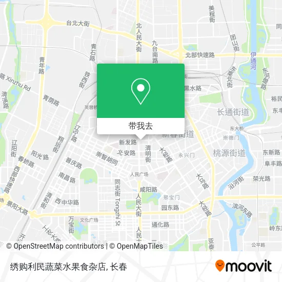绣购利民蔬菜水果食杂店地图