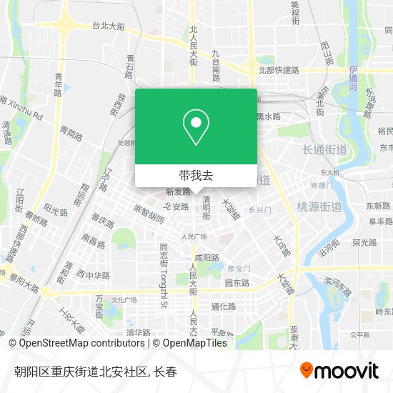 朝阳区重庆街道北安社区地图