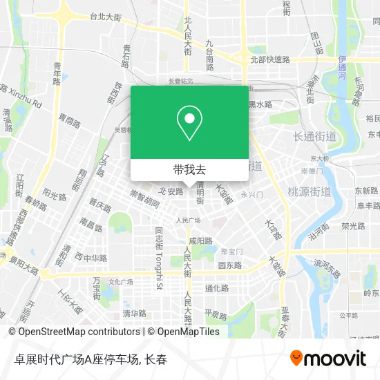 卓展时代广场A座停车场地图