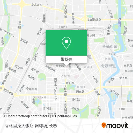 香格里拉大饭店-网球场地图