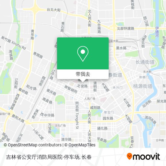 吉林省公安厅消防局医院-停车场地图