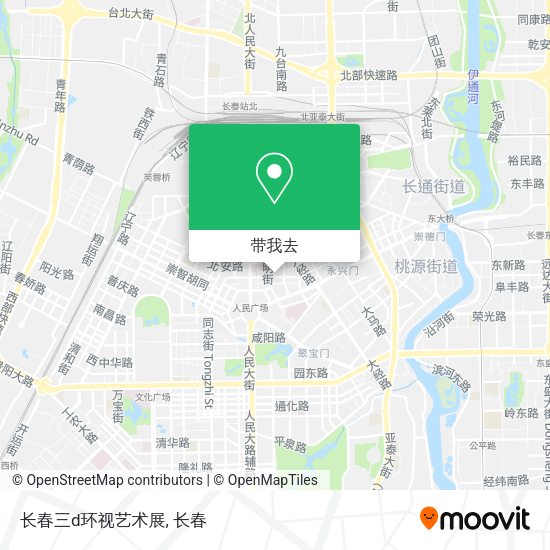 长春三d环视艺术展地图