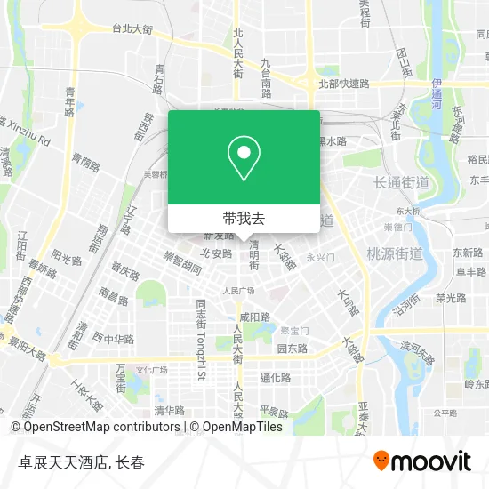 卓展天天酒店地图