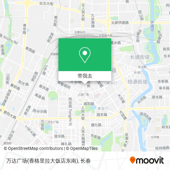 万达广场(香格里拉大饭店东南)地图