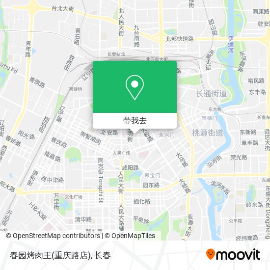 春园烤肉王(重庆路店)地图