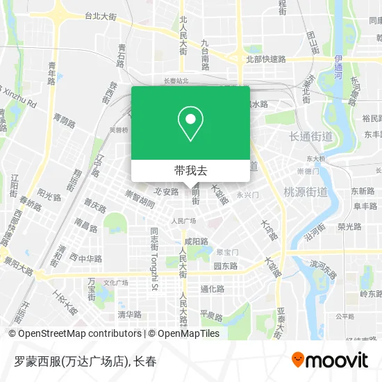罗蒙西服(万达广场店)地图