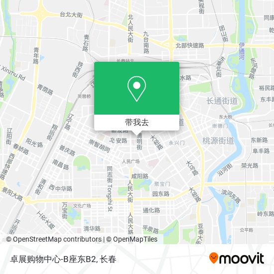 卓展购物中心-B座东B2地图