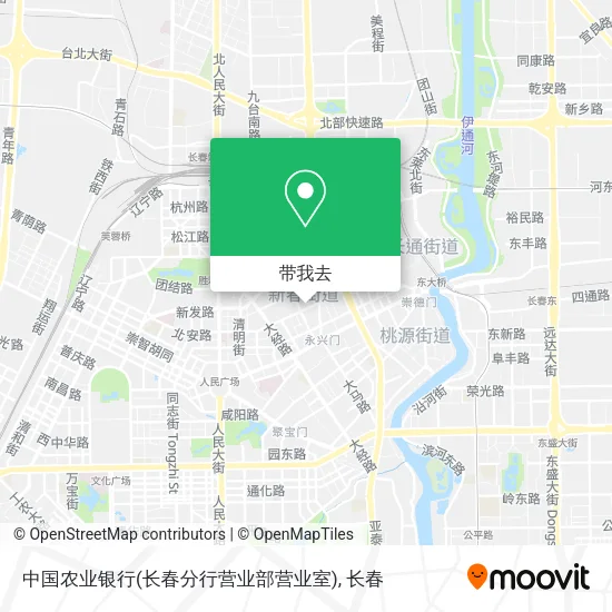 中国农业银行(长春分行营业部营业室)地图