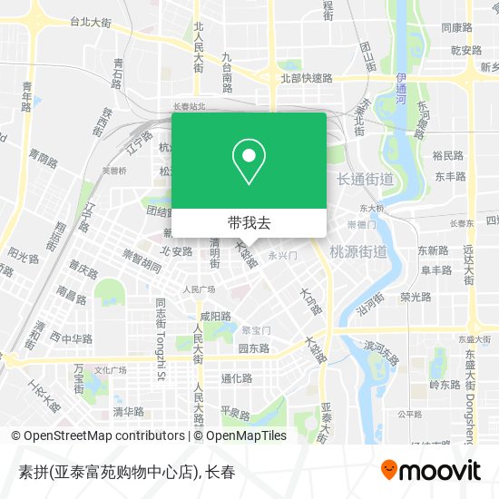 素拼(亚泰富苑购物中心店)地图