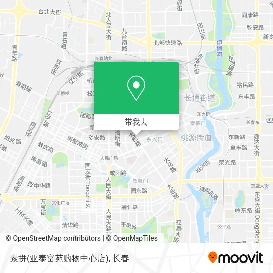 素拼(亚泰富苑购物中心店)地图