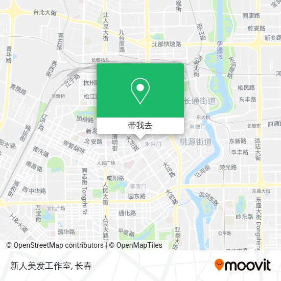新人美发工作室地图