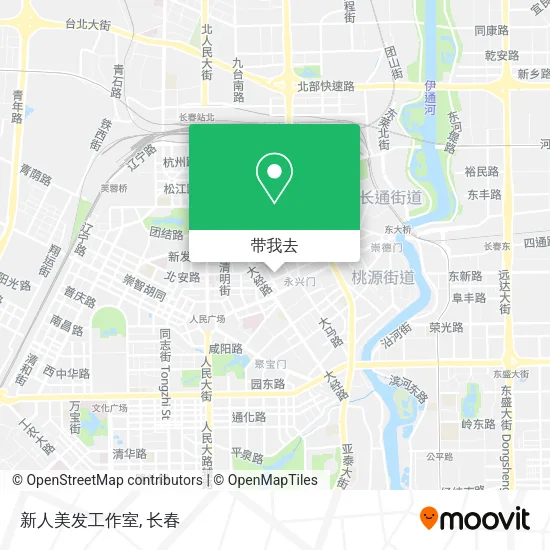 新人美发工作室地图