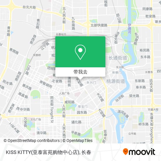 KISS KITTY(亚泰富苑购物中心店)地图