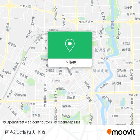匹克运动折扣店地图