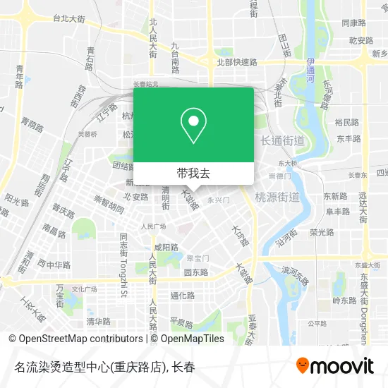 名流染烫造型中心(重庆路店)地图