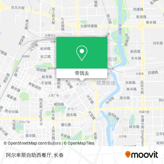 阿尔卑斯自助西餐厅地图