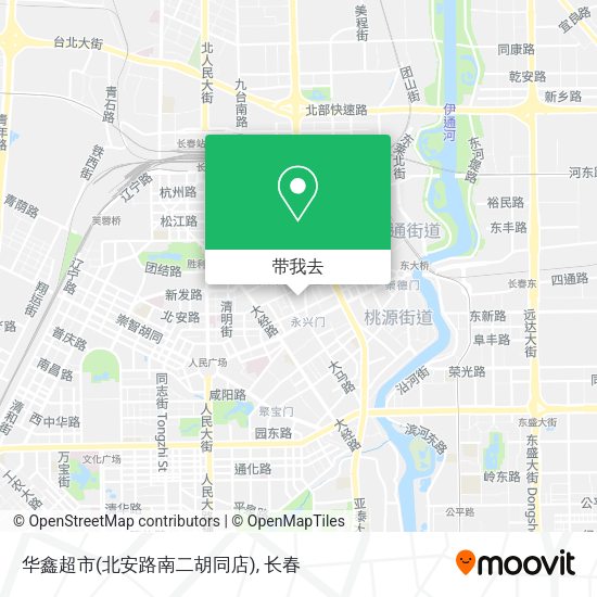 华鑫超市(北安路南二胡同店)地图