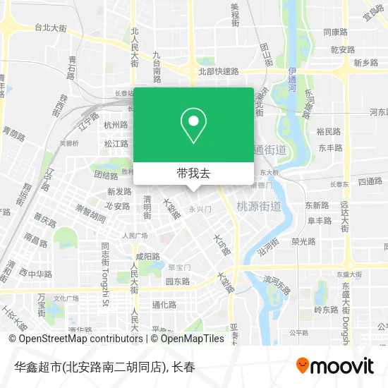 华鑫超市(北安路南二胡同店)地图