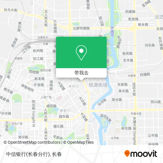中信银行(长春分行)地图