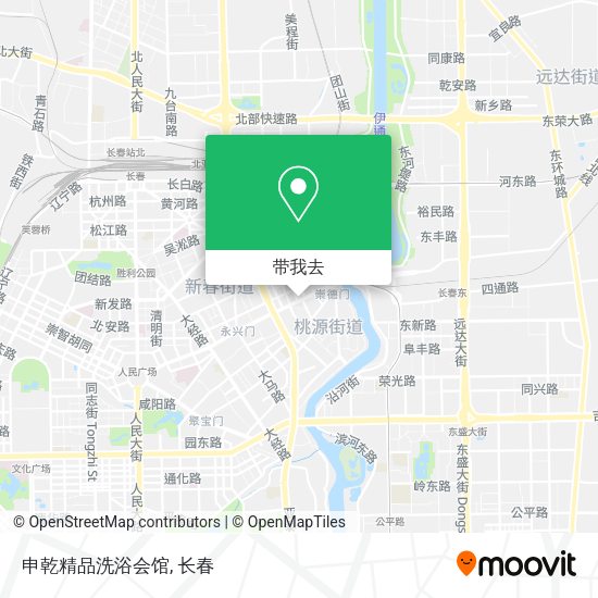 申乾精品洗浴会馆地图