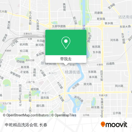 申乾精品洗浴会馆地图