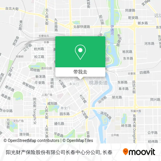 阳光财产保险股份有限公司长春中心分公司地图