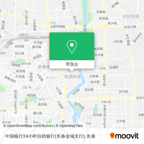 中国银行24小时自助银行(长春金域支行)地图