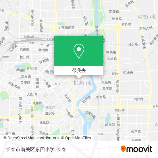 长春市南关区东四小学地图