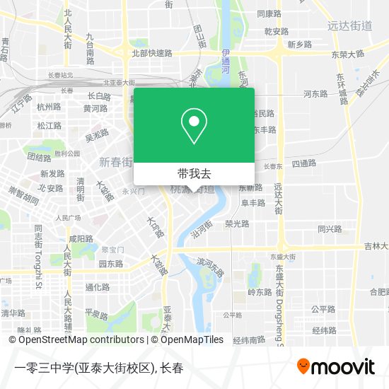 一零三中学(亚泰大街校区)地图
