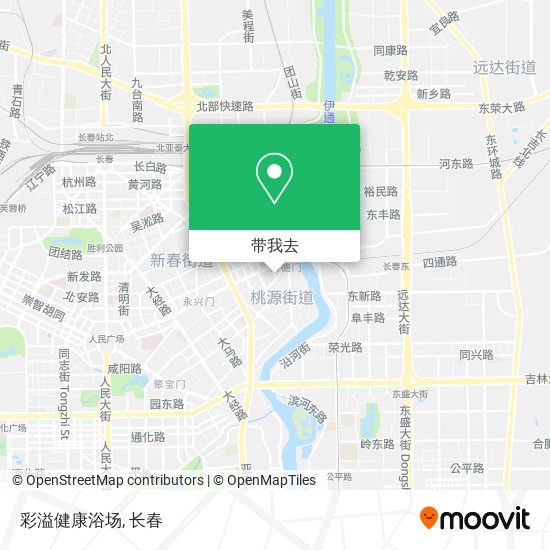 彩溢健康浴场地图