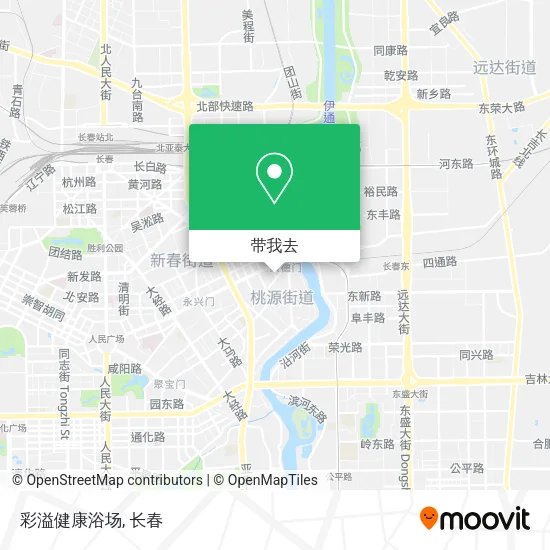 彩溢健康浴场地图