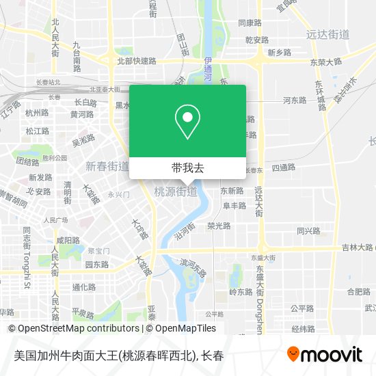 美国加州牛肉面大王(桃源春晖西北)地图