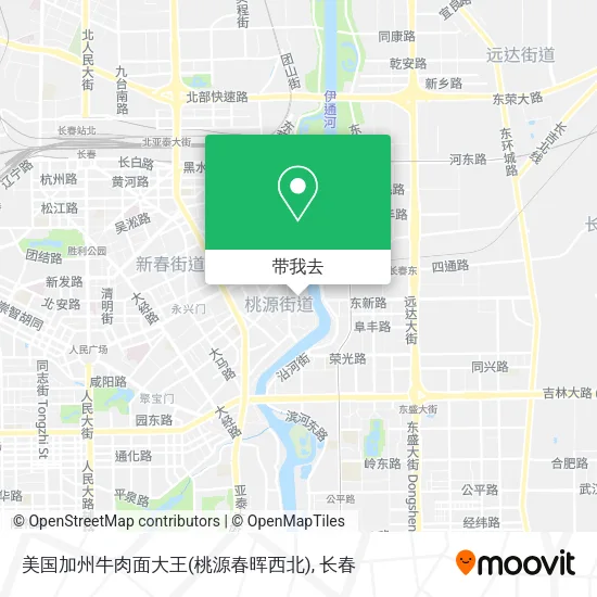 美国加州牛肉面大王(桃源春晖西北)地图