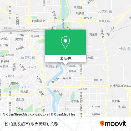 松柏批发超市(东天街店)地图