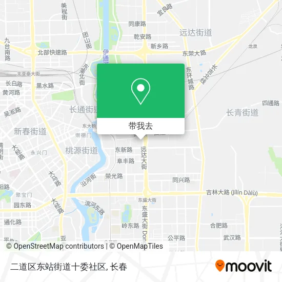 二道区东站街道十委社区地图