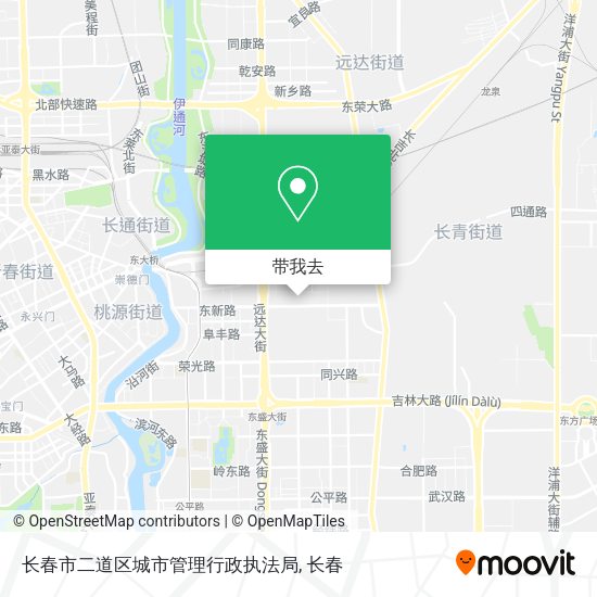 长春市二道区城市管理行政执法局地图