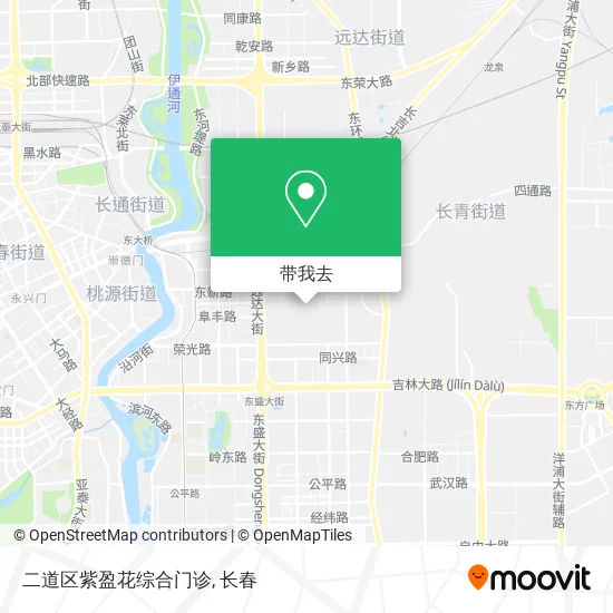 二道区紫盈花综合门诊地图