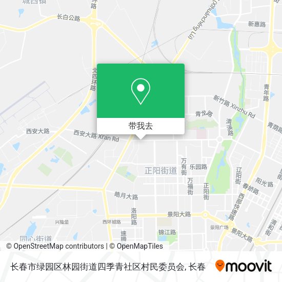 长春市绿园区林园街道四季青社区村民委员会地图