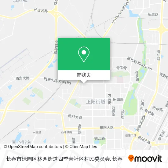长春市绿园区林园街道四季青社区村民委员会地图