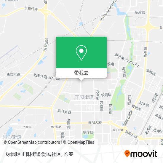 绿园区正阳街道爱民社区地图