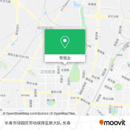 长春市绿园区劳动保障监察大队地图
