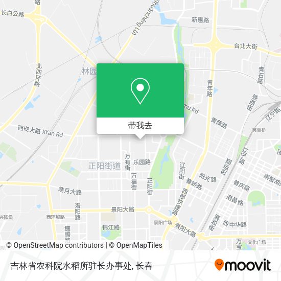 吉林省农科院水稻所驻长办事处地图