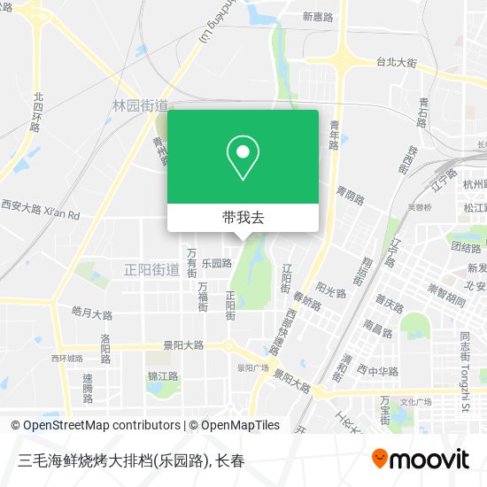 三毛海鲜烧烤大排档(乐园路)地图