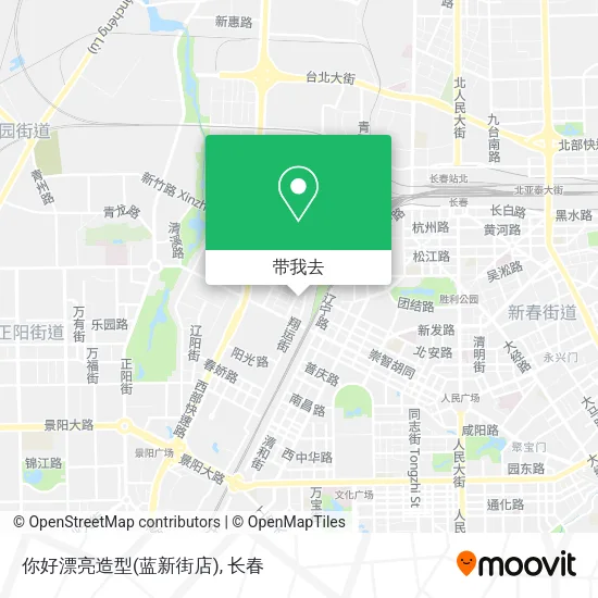 你好漂亮造型(蓝新街店)地图