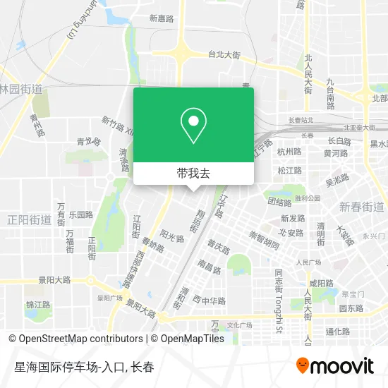 星海国际停车场-入口地图
